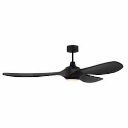 72-in 32W Envy Ceiling Fan w/ Bulb, 6-Speed, 3-Blade, Flat Black