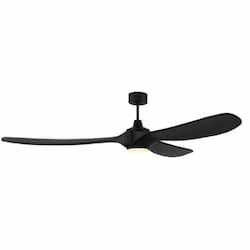 84-in 33W Envy Ceiling Fan w/ Bulb, 6-Speed, 3-Blade, Flat Black