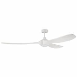 84-in 33W Envy Ceiling Fan w/ Bulb, 6-Speed, 3-Blade, White