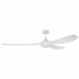 84-in 33W Envy Ceiling Fan w/ Bulb, 6-Speed, 3-Blade, White