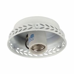 4-in 9W LED Universal Fan Light Fitter, E26, 80 CRI, 750lm, Nickel