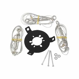 Guide Wire System for Outdoor Ceiling Fans, Flat Black