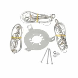 Guide Wire System for Outdoor Ceiling Fans, Polished Nickel