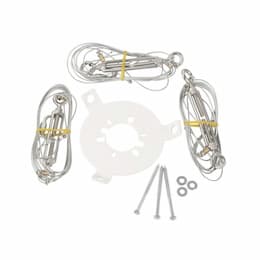 Guide Wire System for Outdoor Ceiling Fans, White