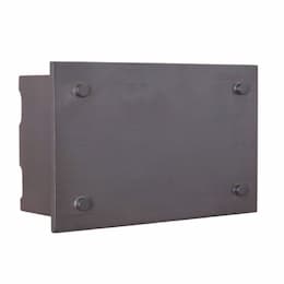 4W LED Traditional Industrial Rectangular Lighted Chime, Aged Iron