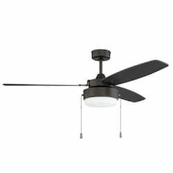 52-in 57W Intrepid Ceiling Fan w/ Bulb, 3-Speed, 3-Blade, Espresso