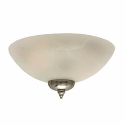 18W LED Traditional Light Bowl Kit, 2 Light, E26, 3000K, Alabaster