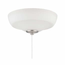 18W LED Elegance Bowl Light Kit w/ 4 Finials, 2 Light, 3000K, White