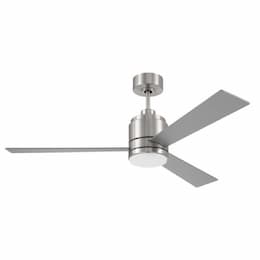 52-in 56W McCoy Ceiling Fan w/ Bulb, 4-Speed, 3-Blade, Polished Nickel