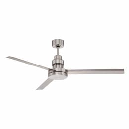 54-in 31W Mondo Ceiling Fan w/o Bulb, 6-Speed, 3-Blade, Brushed Nickel