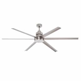 72-in 30W Mondo Ceiling Fan w/o Bulb, 6-Speed, 6-Blade, Brushed Nickel