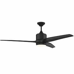60-in 66W Mobi Ceiling Fan w/ Bulb, 3-Speed, 3-Blade, Flat Black