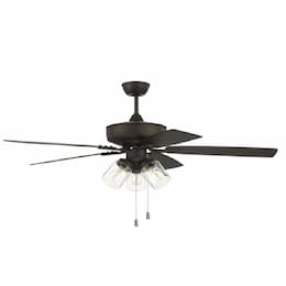 52-in 64W Outdoor Pro Plus 104 Ceiling Fan, 3-Speed, 5-Blade, Black