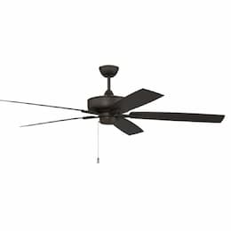 60-in 81W Outdoor Super Pro 60 Ceiling Fan, 3-Speed, 5-Blade, Espresso