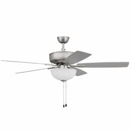 52-in 67W Pro Plus 211 Ceiling Fan, 3-Speed, 5-Blade, Nickel/Walnut