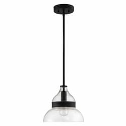 Smyth Mini Pendant Light Fixture w/o Bulb, 1 Light, E26, Flat Black