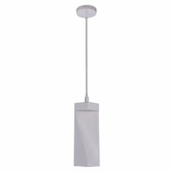 7W LED Drama Mini Pendant Light w/ Bulb, 1 Light, 280 lm, 3000K, White