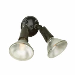 PAR38 Bulb Holders w/o Bulb, 2 Light, E26, Black