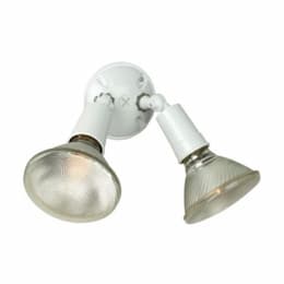 PAR38 Bulb Holders w/o Bulb, 2 Light, E26, White