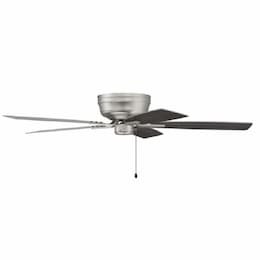 52-in 65W Pro Plus Hugger Ceiling Fan, 3-Speed, 5-Blade, Nickel