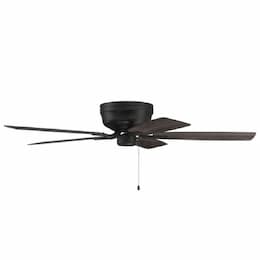 52-in 65W Pro Plus Hugger Ceiling Fan, 3-Speed, 5-Blade, Flat Black