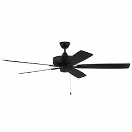 60-in 82W Super Pro 60 Ceiling Fan, 3-Speed, 5-Blade, Black/Greywood