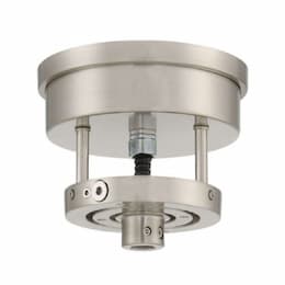 Slope Ceiling Adapter Dual Mount for Ceiling Fan, Polished Nickel