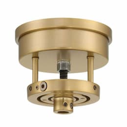 Slope Ceiling Adapter Dual Mount for Ceiling Fan, Satin Brass