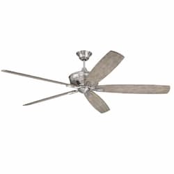 72-in 31W Santori Ceiling Fan w/o Bulb, 6-Speed, 5-Blade, Nickel