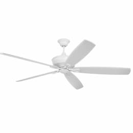 72-in 31W Santori Ceiling Fan w/o Bulb, 6-Speed, 5-Blade, Matte White