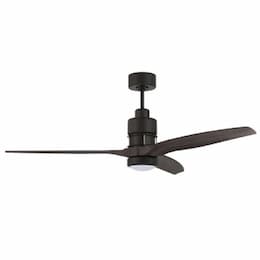 60-in 23W Sonnet Ceiling Fan w/ Bulb, 6-Speed, 3-Blade, Black/Greywood