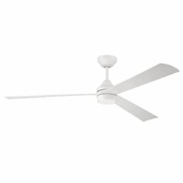 60-in 24W Sterling Ceiling Fan w/ Bulb, 6-Speed, 3-Blade, White