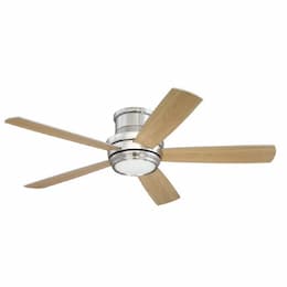 Craftmade 52-in 79W Tempo Hugger Ceiling Fan w/ Bulb, 3-Speed, 5-Blade, Brass