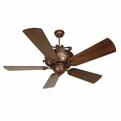 54-in 70W Toscana Ceiling Fan w/o Bulb, 3-Speed, 5-Blade, Bronze