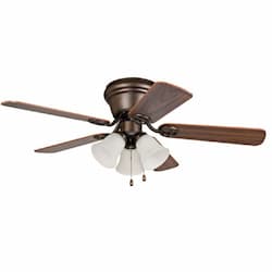 42-in 49W Wyman Ceiling Fan, 3 Light, 3-Speed, 5-Blade, Oiled Bronze