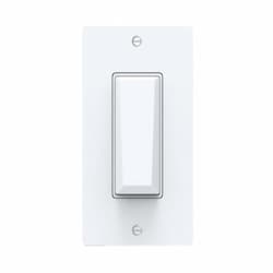 Smart Wi-Fi Paddle Switch Wall Control, Single Pole, White