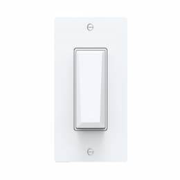 Smart Wi-Fi Paddle Switch Wall Control, Single Pole, White