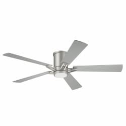 52-in 29W Wyatt Ceiling Fan w/ Bulb, 6-Speed, 5-Blade, Painted Nickel