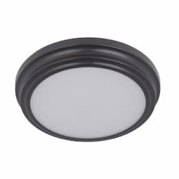 9-in 12W LED X66 Flush Mount, Dim, 600 lm, 90 CRI, 3000K, Oiled Bronze