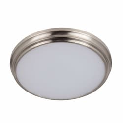 11-in 18W LED X66 Flush Mount, Dim, 900 lm, 90 CRI, 3000K, Nickel