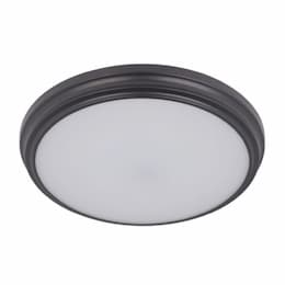 11-in 18W LED X66 Flush Mount, Dim, 900lm, 90 CRI, 3000K, Oiled Bronze