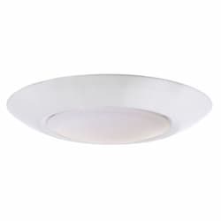 6-in 15W LED Slim Line Flush Mount, Dim, 900 lm, 3000K, White