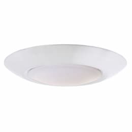 6-in 15W LED Slim Line Flush Mount, Dim, 900 lm, 90 CRI, 4000K, White