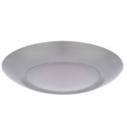 11-in 20W LED Slim Line Flush Mount, Dim, 1350lm, 3000K, Satin Nickel