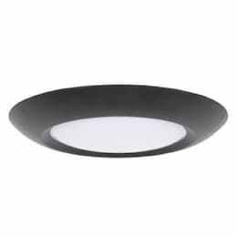 11-in 20W LED Slim Line Flush Mount, Dim, 1350lm, 3000K, Flat Black