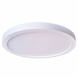 6-in 9W LED Slim Line Flush Mount, 600 lm, 90 CRI, Select CCT, White