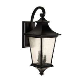 Argent Outdoor Lantern Wall Sconce w/o Bulb, 3 Light, E12, Midnight