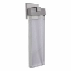 12W LED Aria Outdoor Wall Sconce, Dim, 130 lm, 3000K, Satin Aluminum