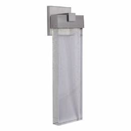 12W LED Aria Outdoor Wall Sconce, Dim, 130 lm, 3000K, Satin Aluminum