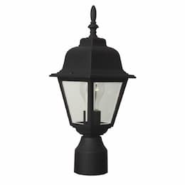 Coach Outdoor Post Mount Fixture w/o Bulb, E26, Textured Black